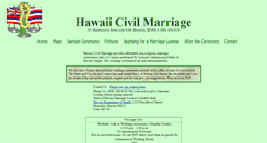 Desktop Screenshot of hawaiicivilmarriage.com