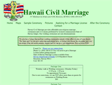 Tablet Screenshot of hawaiicivilmarriage.com